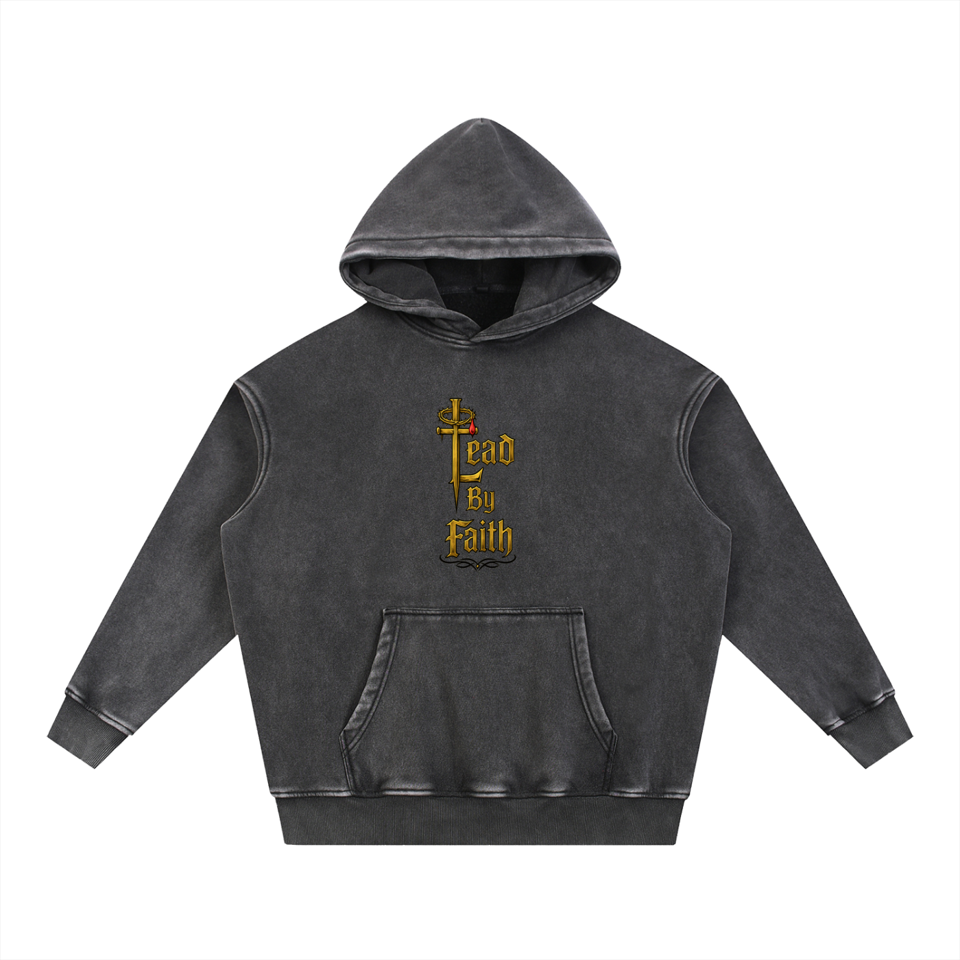 Lead By Faith Snow Wash Fleece Hoodie