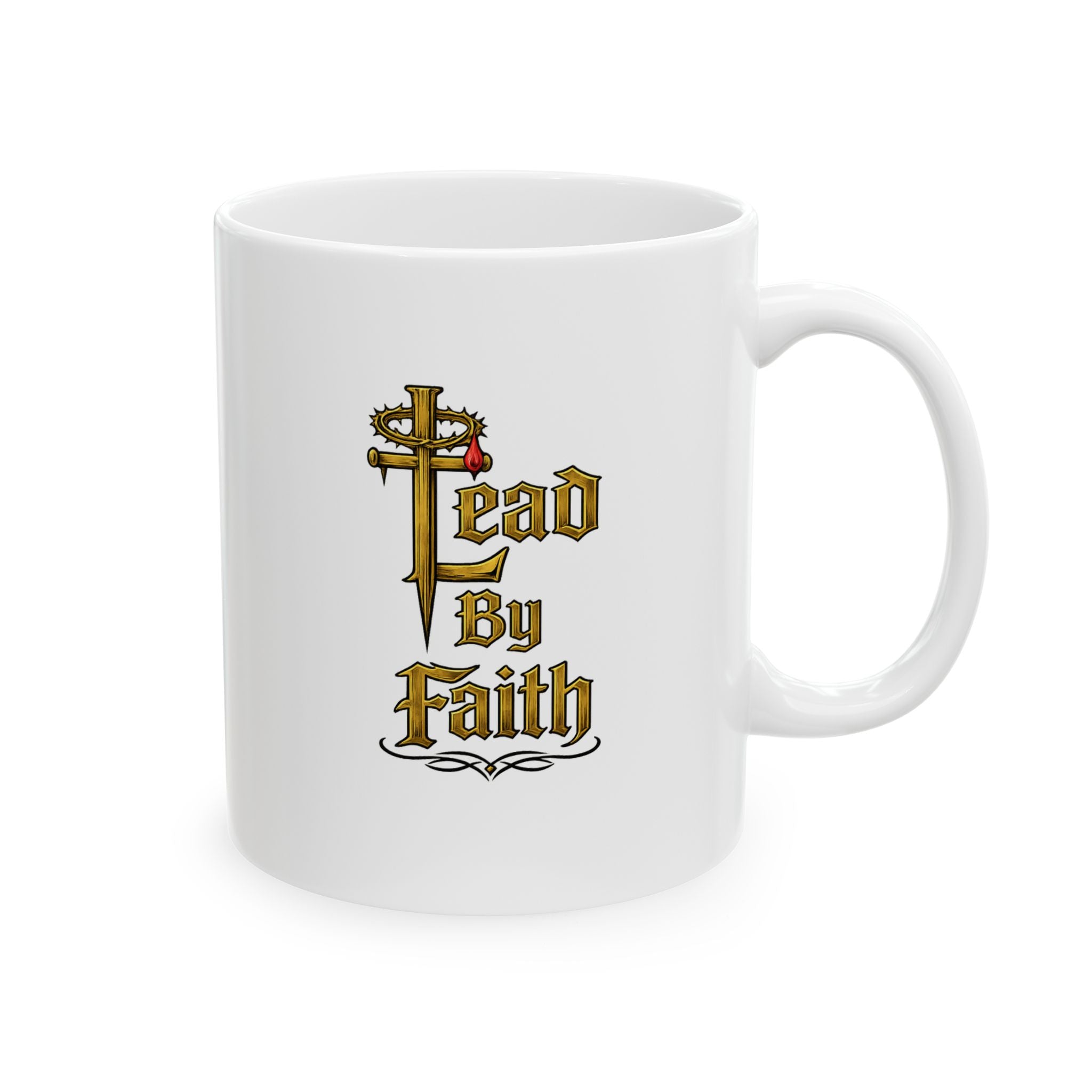 Lead By Faith Ceramic Mug, (11oz, 15oz)