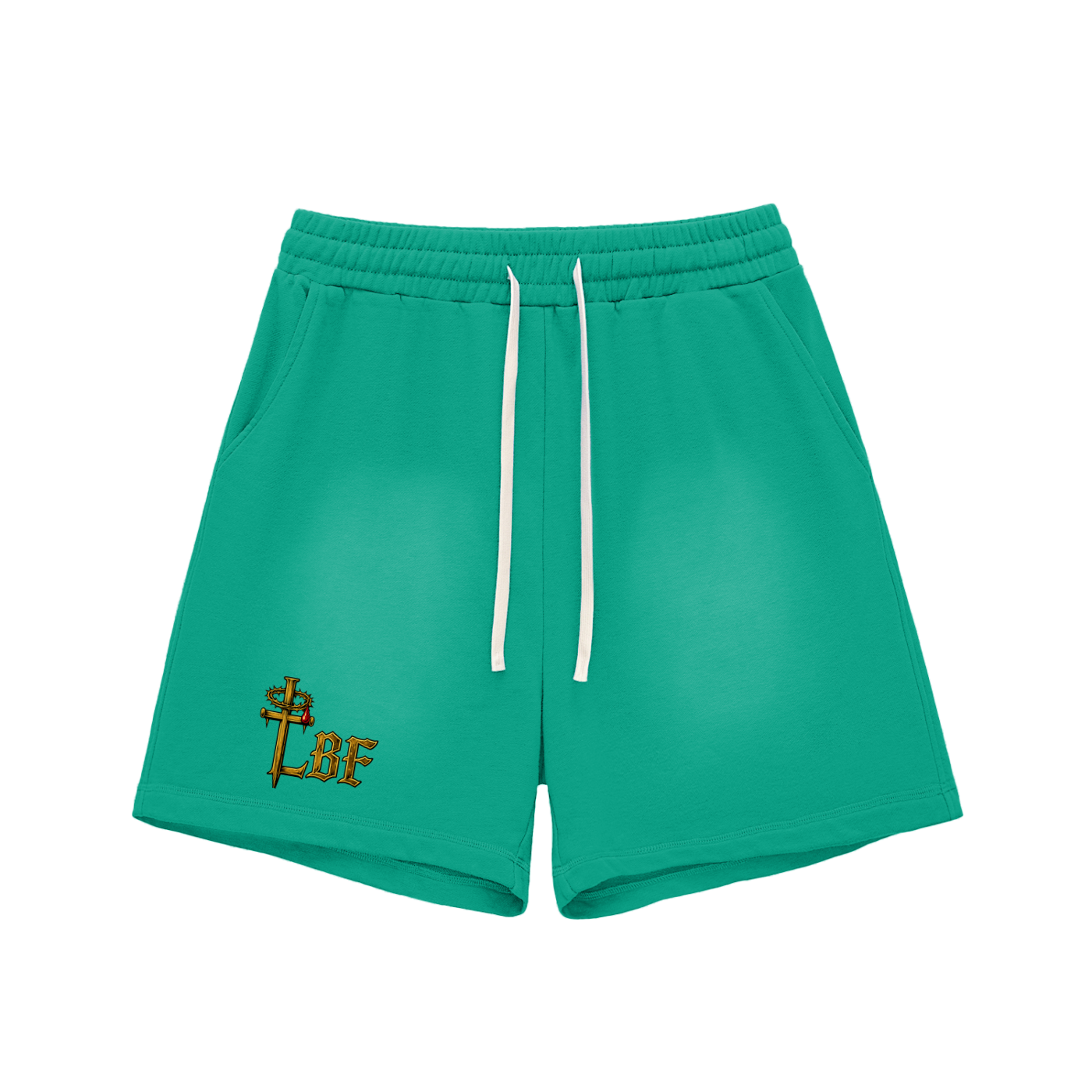 Lead By Faith Sun Fade Cotton Shorts