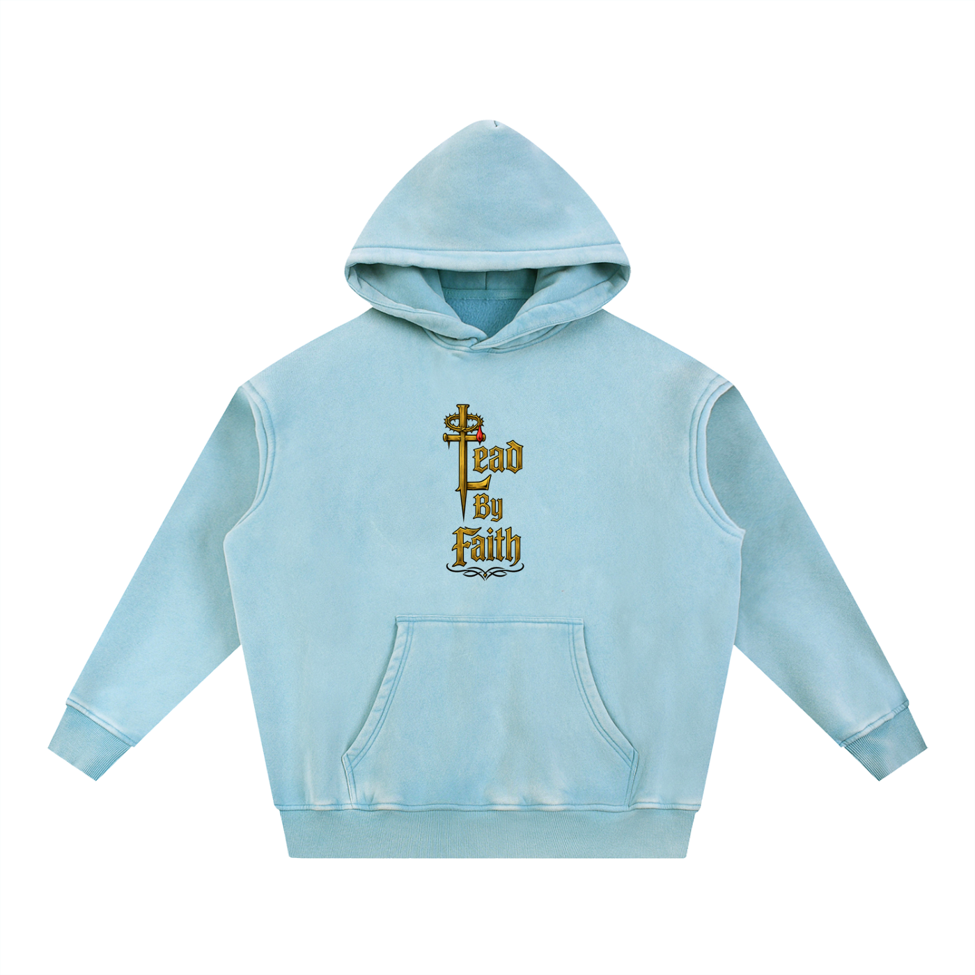 Lead By Faith Snow Wash Fleece Hoodie